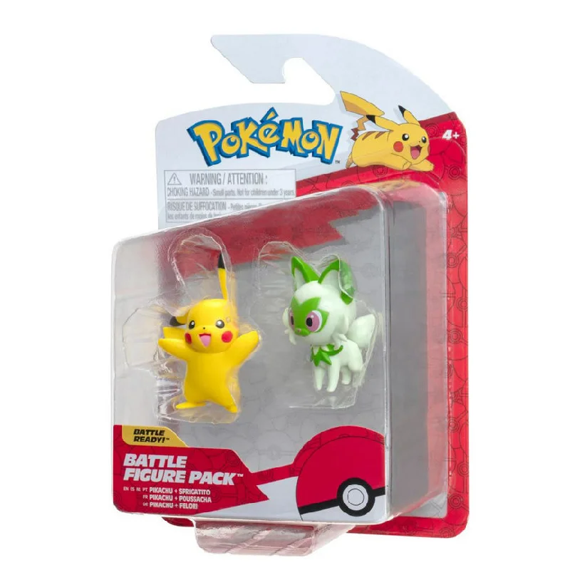 - Winter dog thick down jacketPokemon Sprigatito and Pikachu Battle Figures