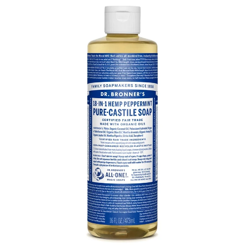 - Degradable pet feces bagDr. Bronner's Peppermint Castile Liquid Soap (16 fl oz) #12812