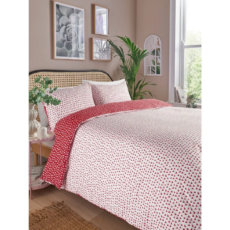 - Natural latex pet mattressGeorge Home Red & White Love Hearts Reversible Duvet Set - Double