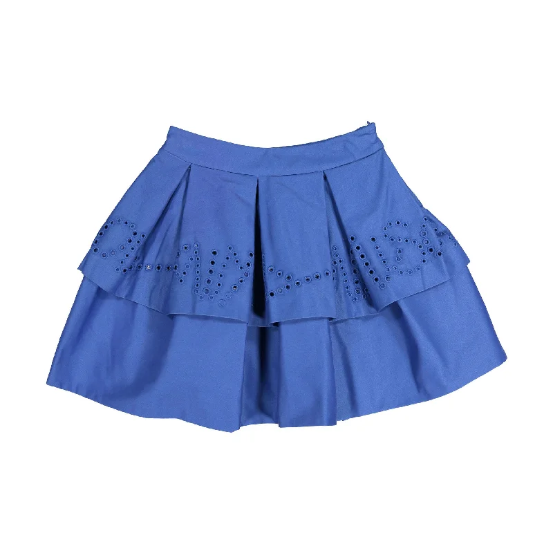 - Foldable and portable cat bagCoco Blanc Cobalt Eyelet Skirt