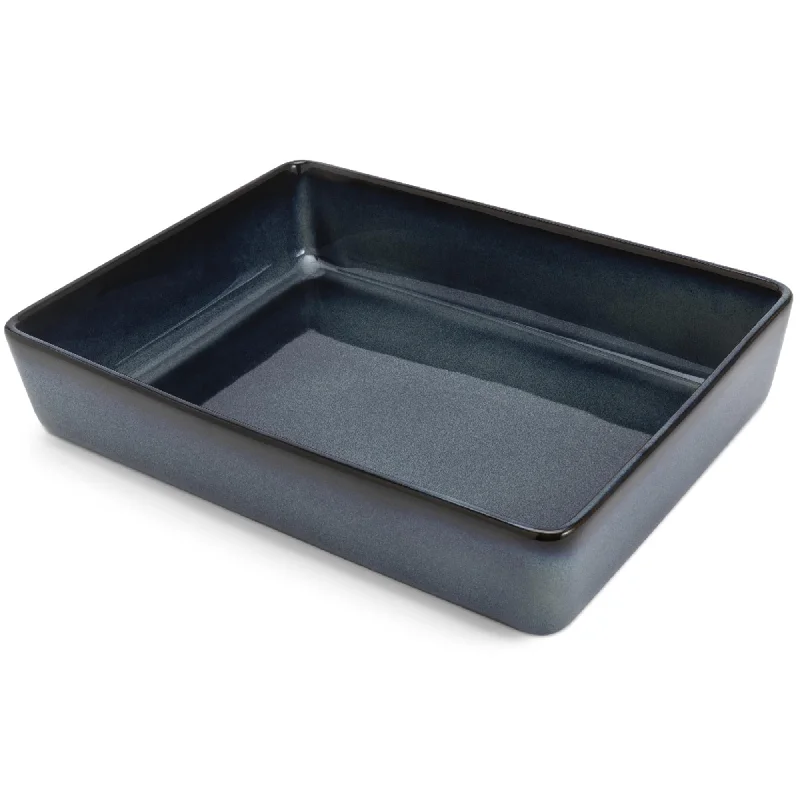 ---Habitat Navy Reactive Glaze Medium Roaster