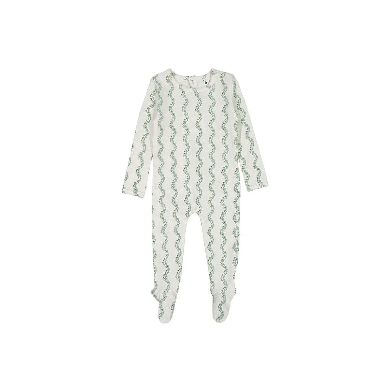 - Parrot climbing and standing wooden frameLadida Layette Green Signature Footie