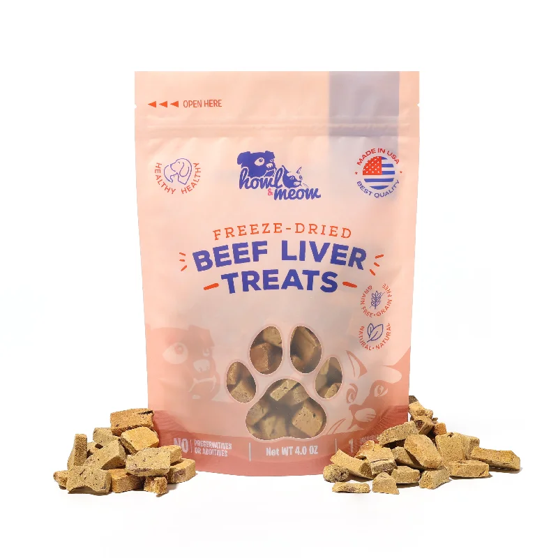 - Special food for puppiesHowl & Meow - Beef Liver Freeze-Dried Raw Dog Treats - 4 oz.