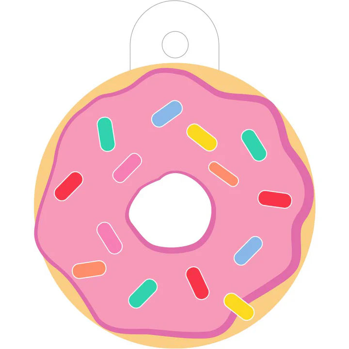 - Foldable and portable cat bagPink Donut Pet ID Tag, Large Circle