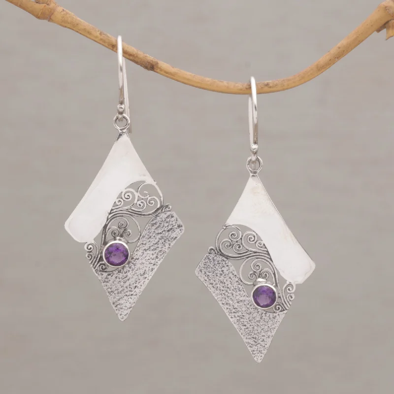 - Pet smart GPS locatorAmethyst Whirl Artisan Crafted Sterling Silver Amethyst Dangle Earrings