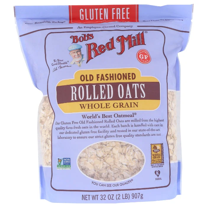 Pet ProductsBob's Red Mill - Oats, Rolled, Gluten-Free, Old Fashioned, 32 OZ - Pack of 4