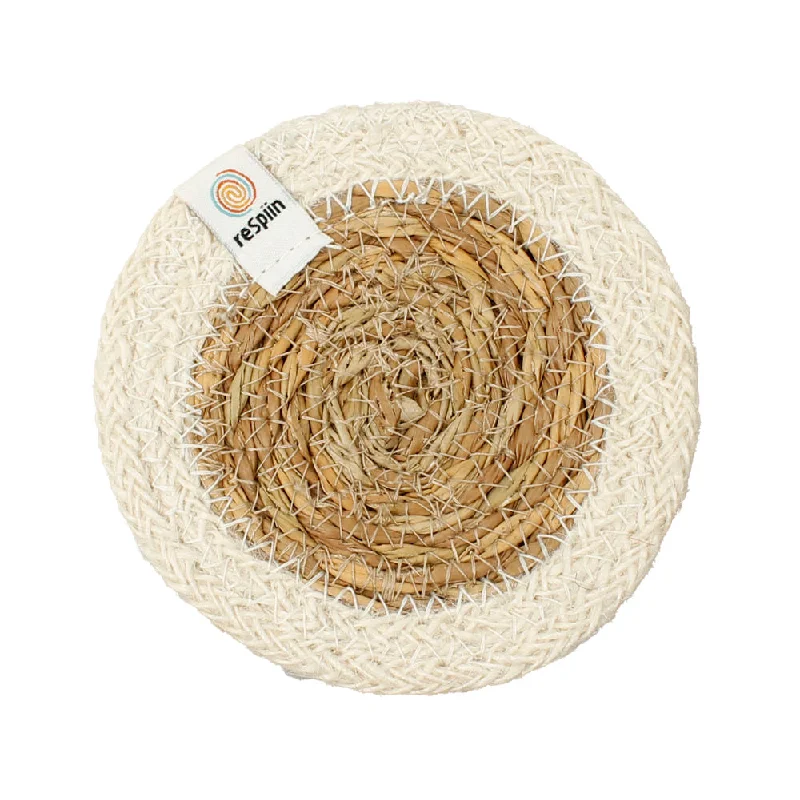 - Deodorizing cat litter tofu litterReSpiin Jute & Seagrass Coaster - White