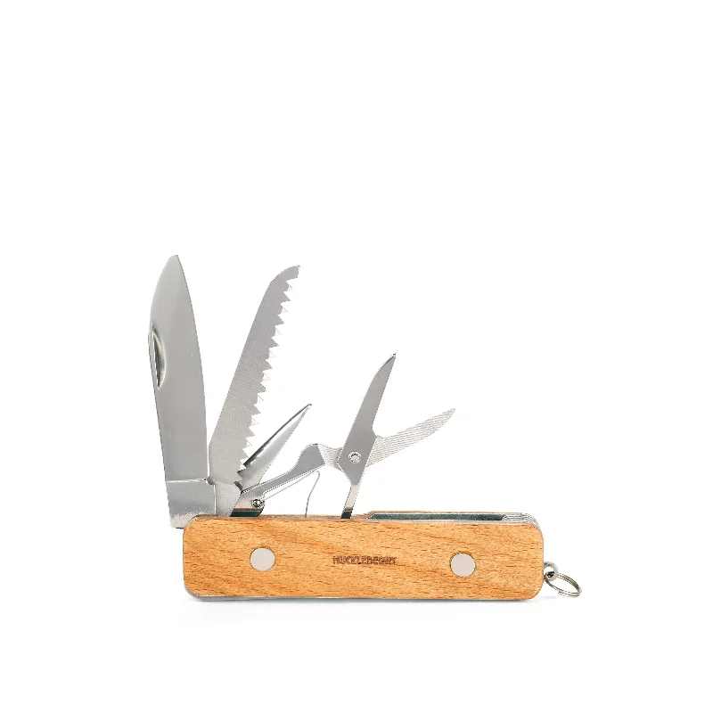 - Parrot climbing and standing wooden frameHuckleberry First Pocket Knife