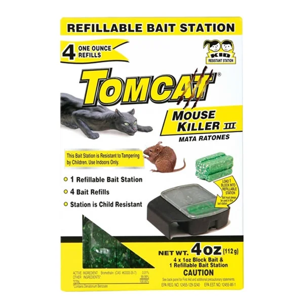 - Pet vitamin complex nutrition tabletsTOMCAT MOUSE KILLER III BAIT STATION WITH REFILLS 4 PACK