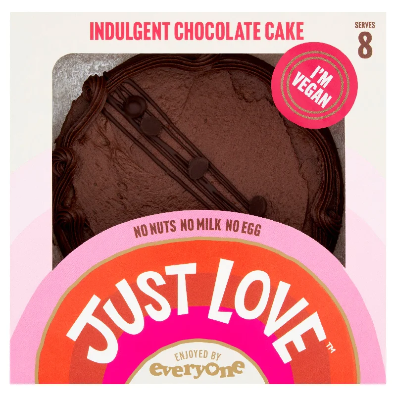 - Air box TSA certified check-inJust Love Food Company Vegan Birthday Celebration Chocolate Cake 458g (Serves 8)