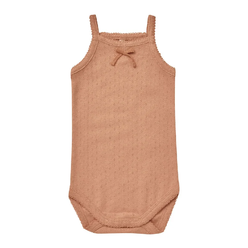 ---Quincy Mae Melon Pointelle Tank Bodysuit