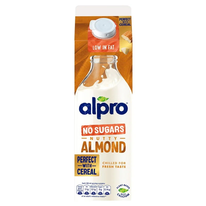 - Parrot climbing and standing wooden frameAlpro Almond Milk No Sugars Chilled Dairy Alternative 1L