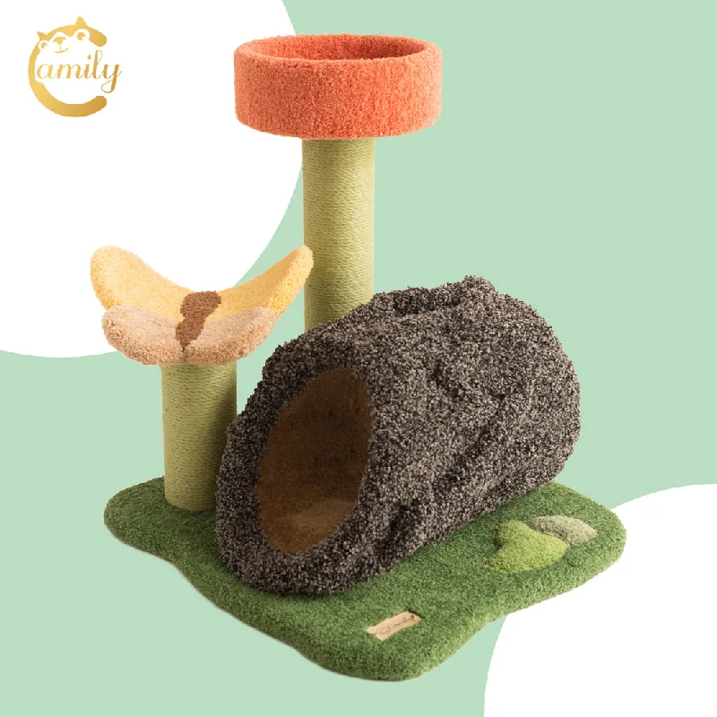  -Anti-scratch scratching board AND cat bed in oneCamily Flower Grove Cat Climbing Tree