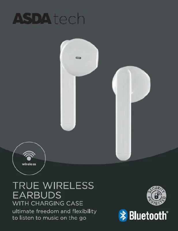 - Winter warm clothes for short-haired dogsASDA Tech True Wireless Earphones - White