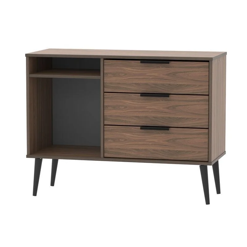 - Air box TSA certified check-inDrayton TV Unit Dark Brown 2 Shelves 3 Drawers