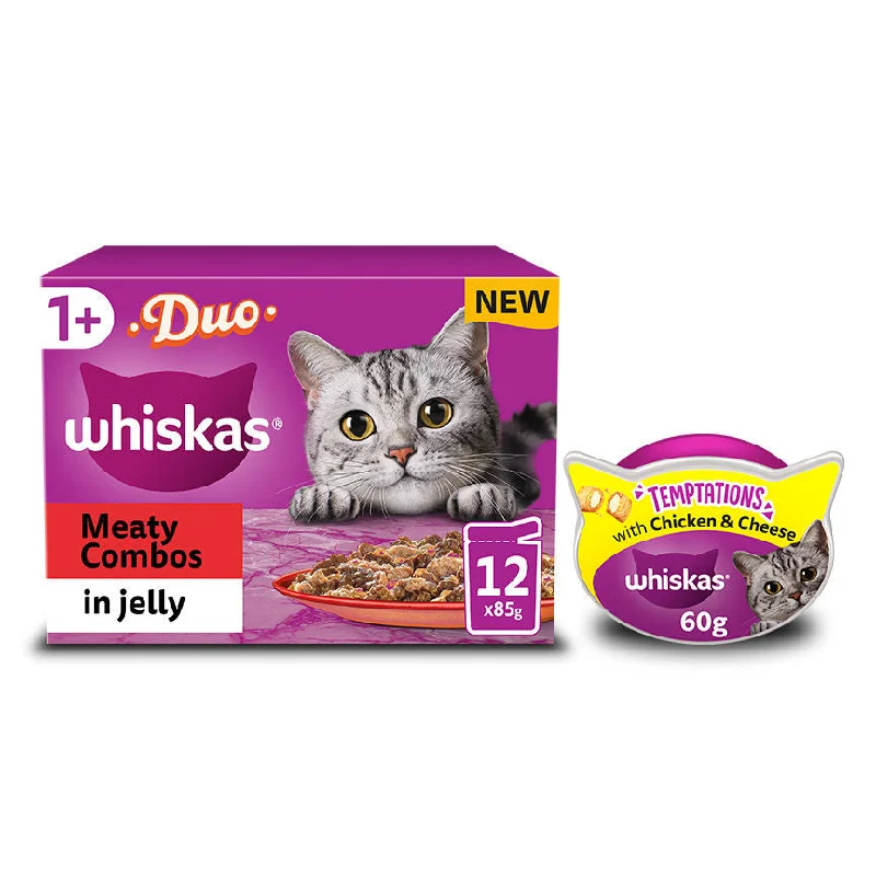    - Hypoallergenic cat food  Whiskas Cat Food Pouches & Treats Bundle