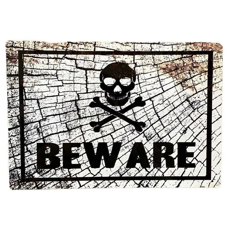 - Pregnant cat delivery room warming boxBeware Sign Metal Wall Mounted - 41cm